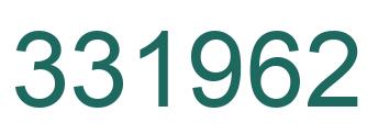 Number 331962 green image