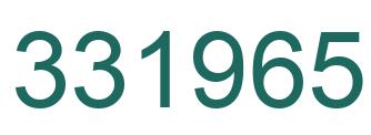 Number 331965 green image