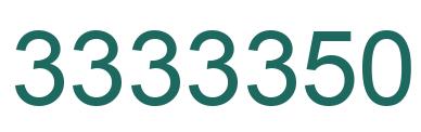Número 3333350 imagen verde