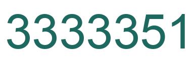 Número 3333351 imagen verde