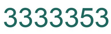 Número 3333353 imagen verde