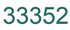Zahl 33352 grün bild