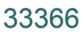 Zahl 33366 grün bild