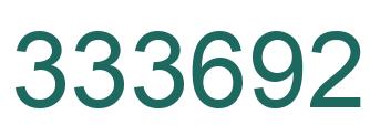 Number 333692 green image