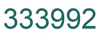 Number 333992 green image