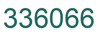 Number 336066 green image