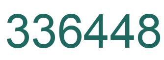 Number 336448 green image