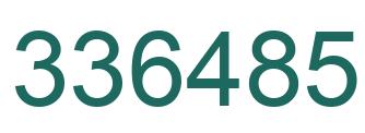 Número 336485 imagen verde