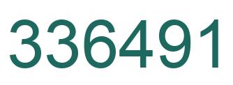 Número 336491 imagen verde