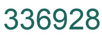 Number 336928 green image