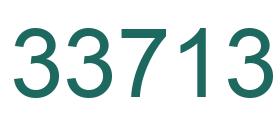 Number 33713 green image