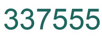 Número 337555 imagen verde