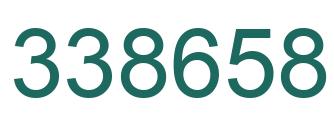 Number 338658 green image