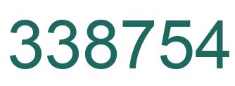 Número 338754 imagen verde