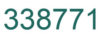 Number 338771 green image