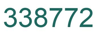 Number 338772 green image