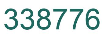 Number 338776 green image