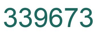 Number 339673 green image