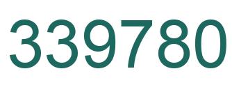 Number 339780 green image