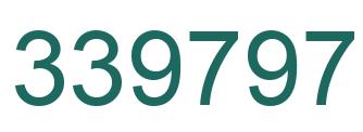 Number 339797 green image