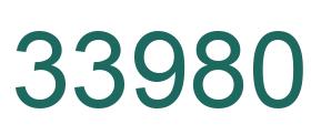Number 33980 green image