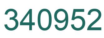 Number 340952 green image