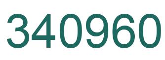 Number 340960 green image