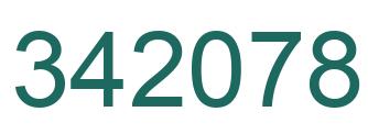 Number 342078 green image