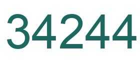 Número 34244 imagen verde