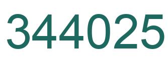 Número 344025 imagen verde