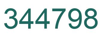 Number 344798 green image