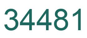 Number 34481 green image
