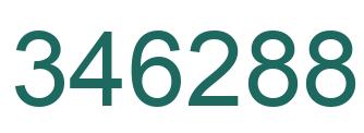 Number 346288 green image