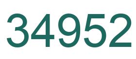 Zahl 34952 grün bild
