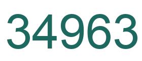Zahl 34963 grün bild