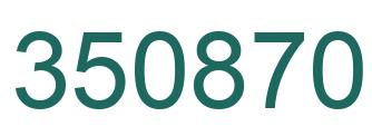Número 350870 imagen verde