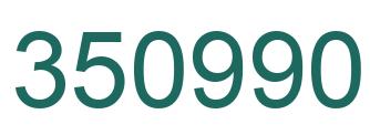 Number 350990 green image