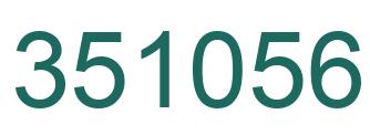 Number 351056 green image