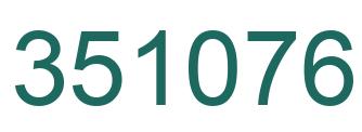 Number 351076 green image