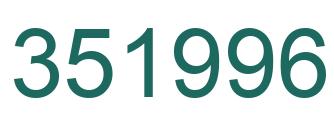 Number 351996 green image
