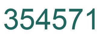 Number 354571 green image