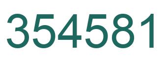 Número 354581 imagen verde