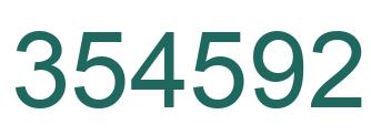 Número 354592 imagen verde