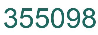Number 355098 green image