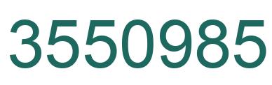 Number 3550985 green image