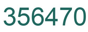 Número 356470 imagen verde