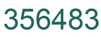 Number 356483 green image