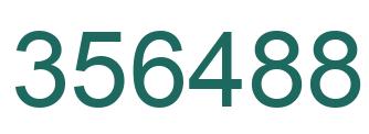 Number 356488 green image