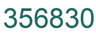 Number 356830 green image