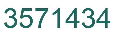 Número 3571434 imagen verde